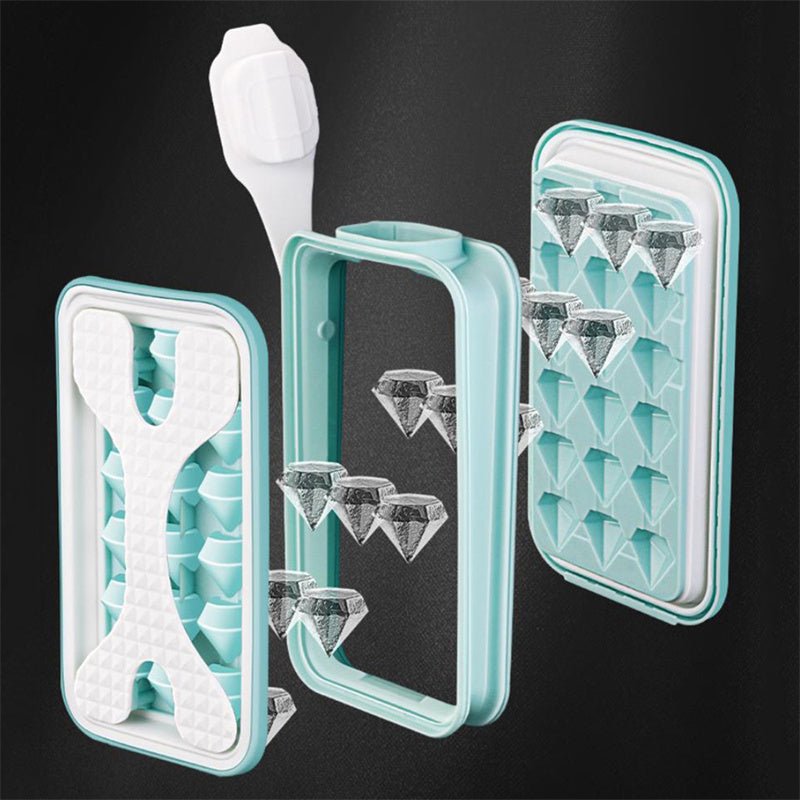 2in1 Portable Silicone Ice Ball Mold Ice Maker Water Bottle Ice Cube Mould Bottle Creative Ice Ball Diamond Curling Summer Kitchen Gadgets.