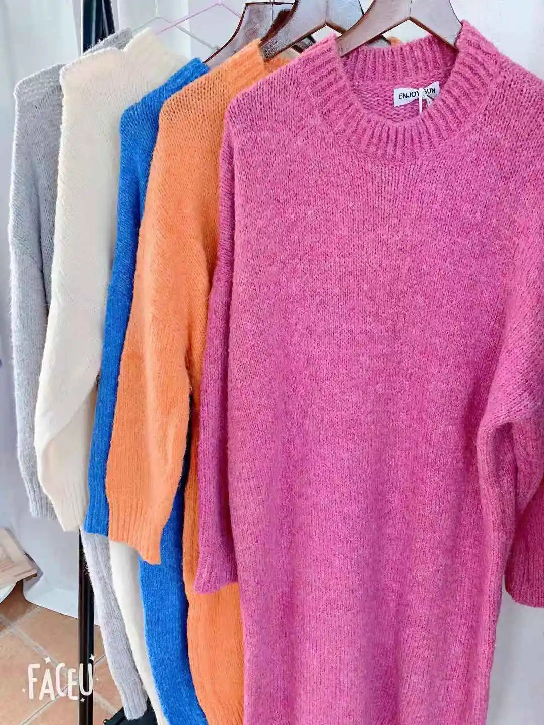 Robe Pull Longue Femme – Tricot Épais Vintage Oversize Chaud pour Automne & Hiver | F-laglam