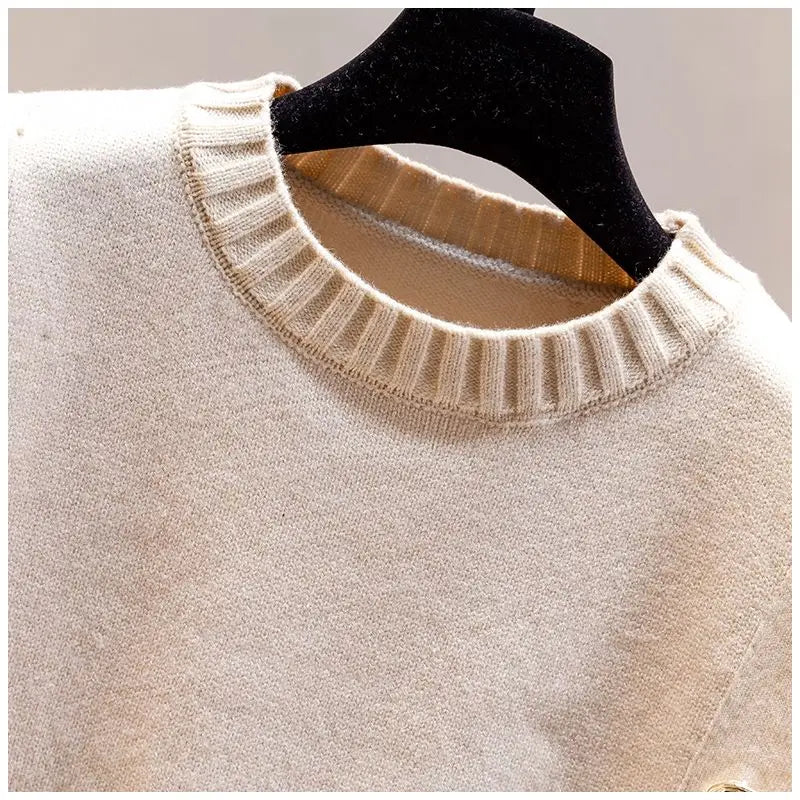 Gilet Femme Sans Manches – Pull Tricoté Col Rond Décontracté Printemps Automne.