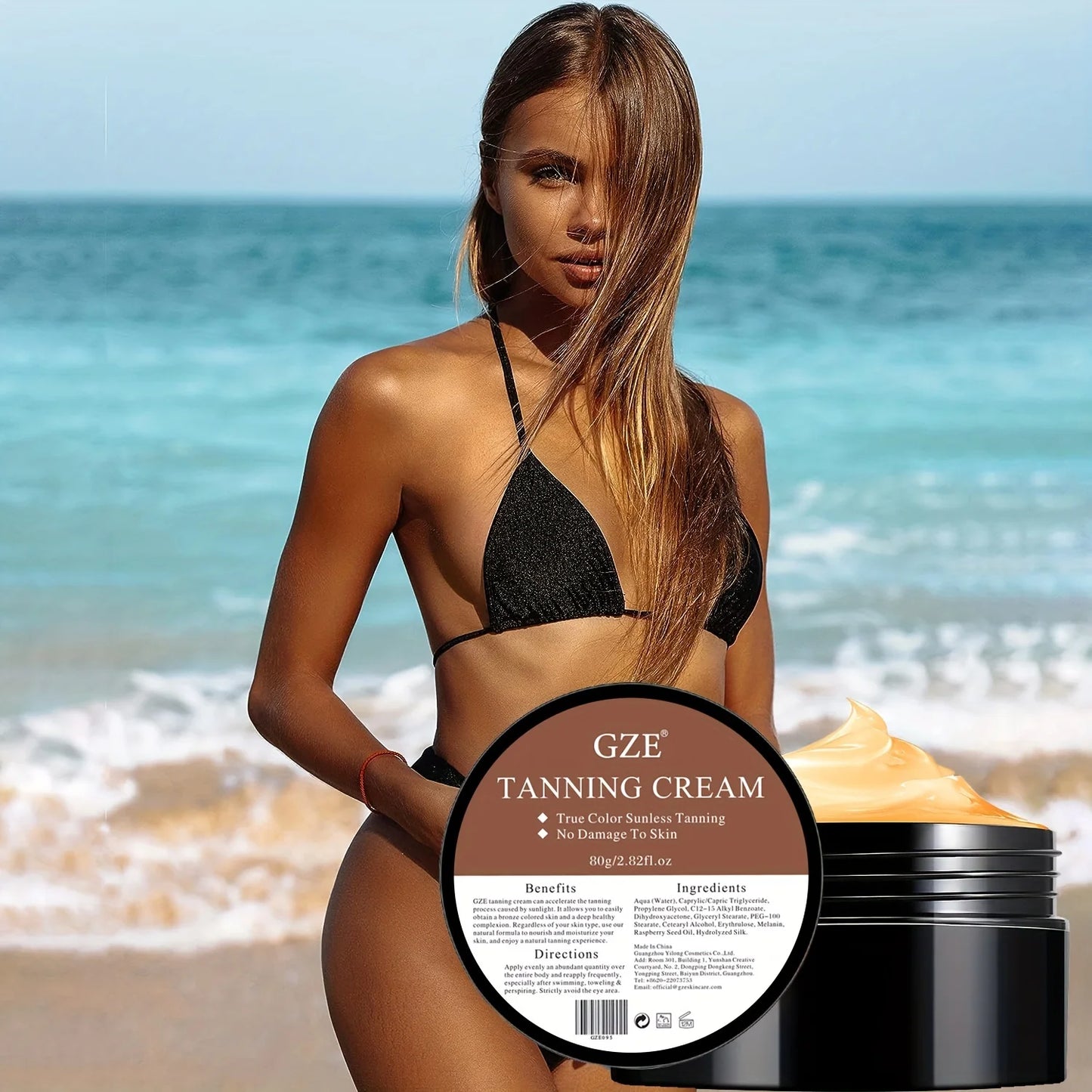 Crème autobronzante GZE été – éclat naturel visage et corps