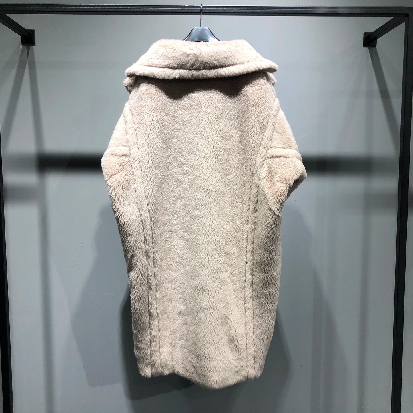 Manteau Teddy Bear Femme – Laine d’Alpaga Oversize, Chaud & Doux, Style Classique Décontracté Hiver.