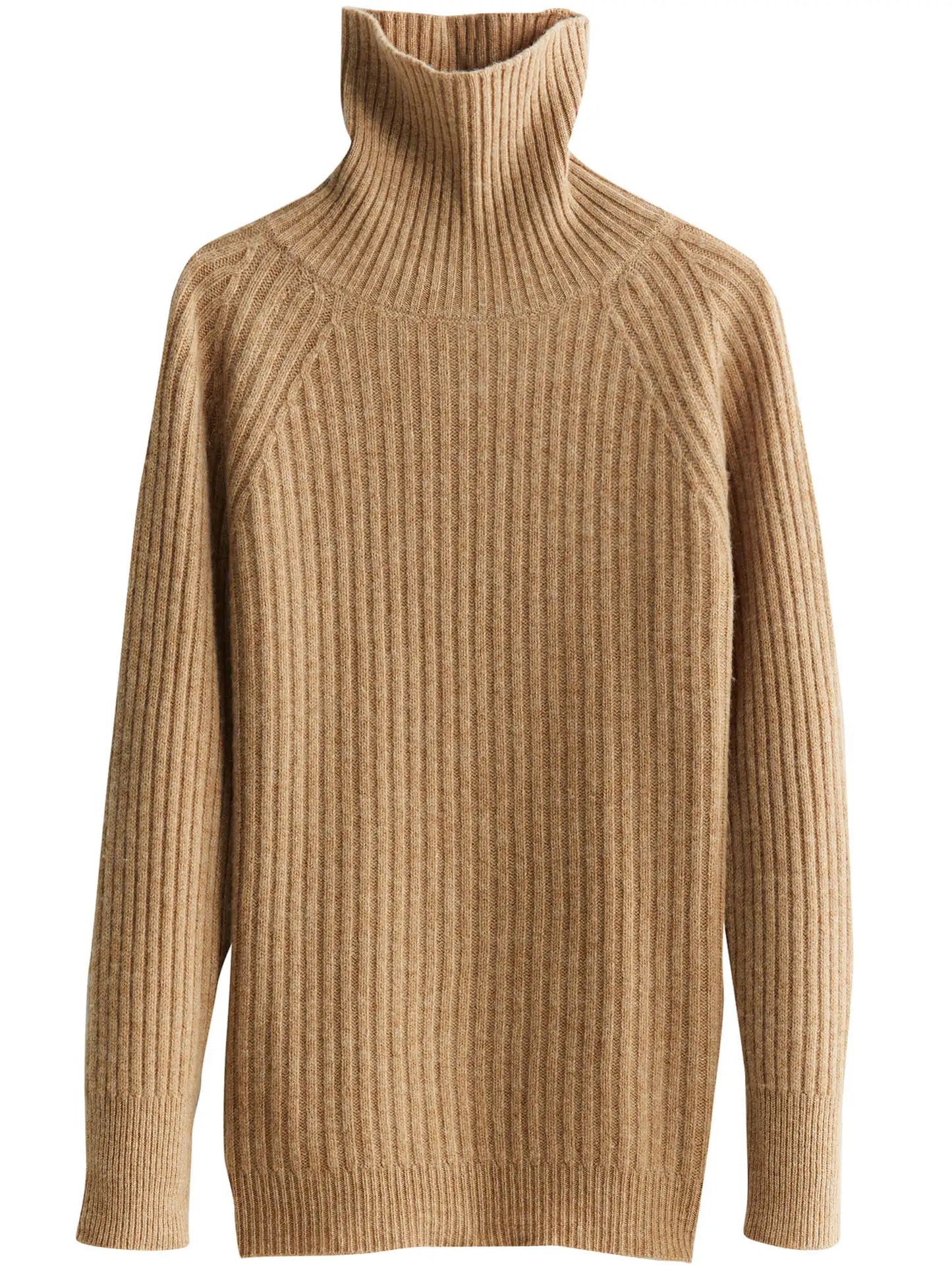 Pull Femme en Laine Mérinos 100 % – Col Roulé Tricoté Cachemire Automne Hiver