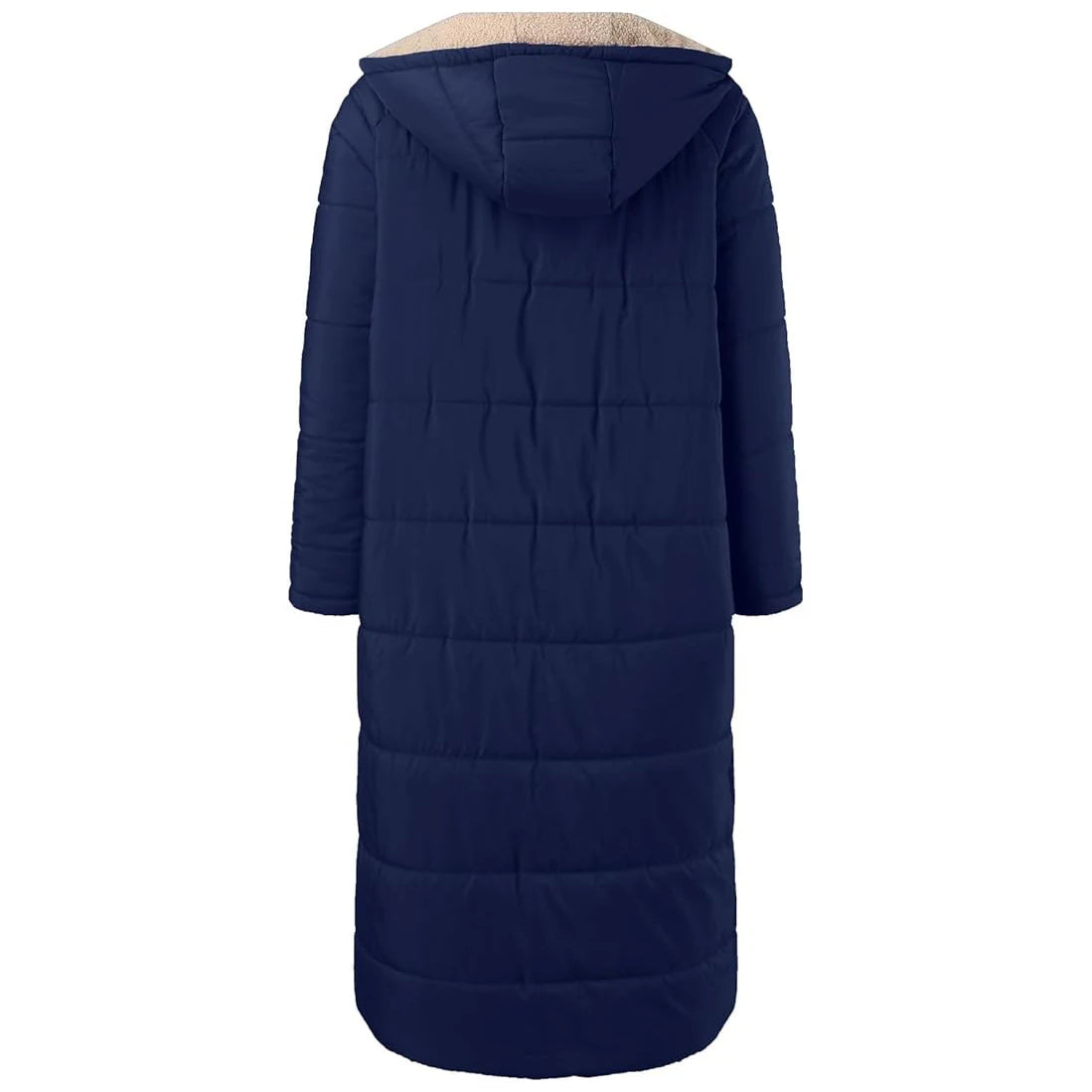 Manteau Long Femme Hiver – Veste Chaude en Laine & Polaire avec Capuche, Style Casual Chic | F-laglam.