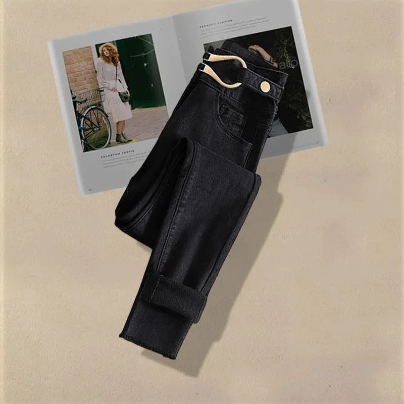 Ensemble femme printemps/automne 2024 – haut chemise deux-en-un et jean slim