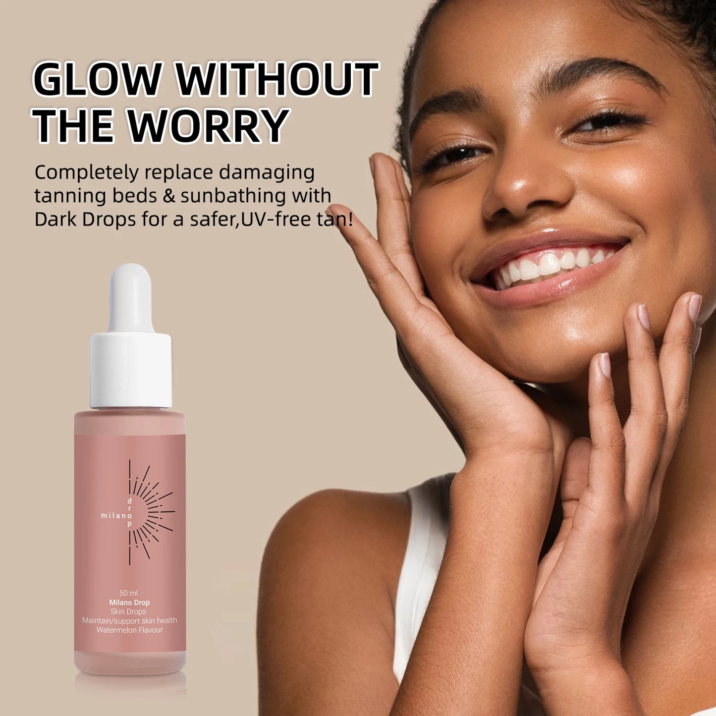 Gouttes autobronzantes visage et corps – hâle naturel progressif sans soleil