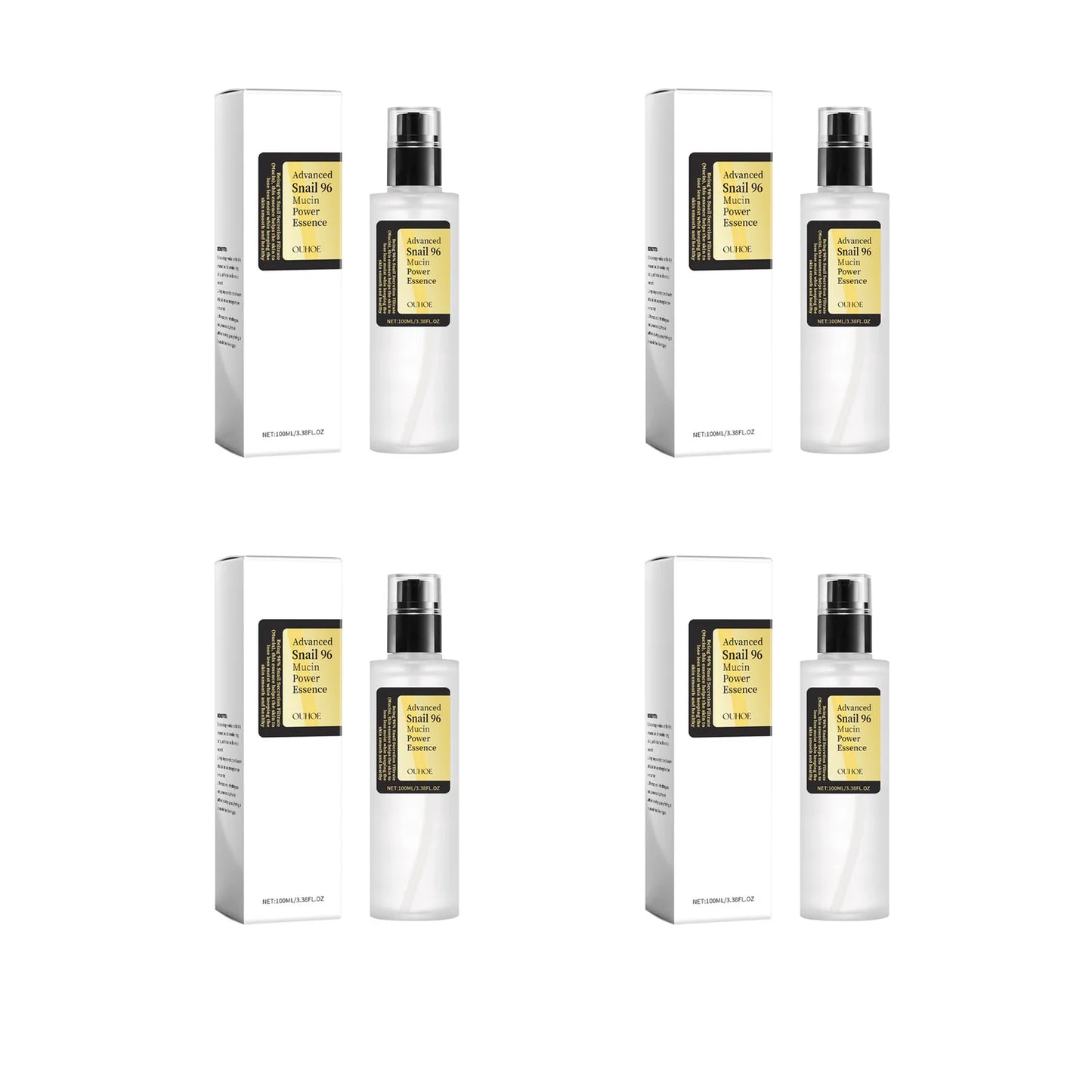 Essence Puissance Mucine d’Escargot 96 – Anti-Rides, Hydratante, Raffermissante et Éclaircissante