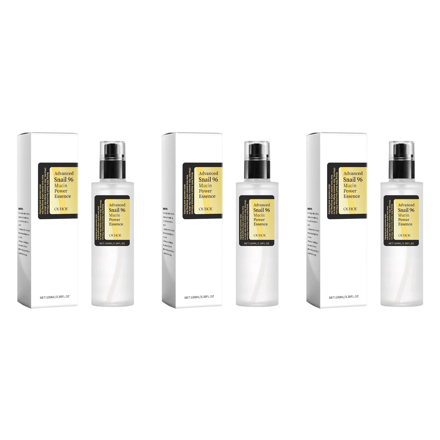 Essence Puissance Mucine d’Escargot 96 – Anti-Rides, Hydratante, Raffermissante et Éclaircissante