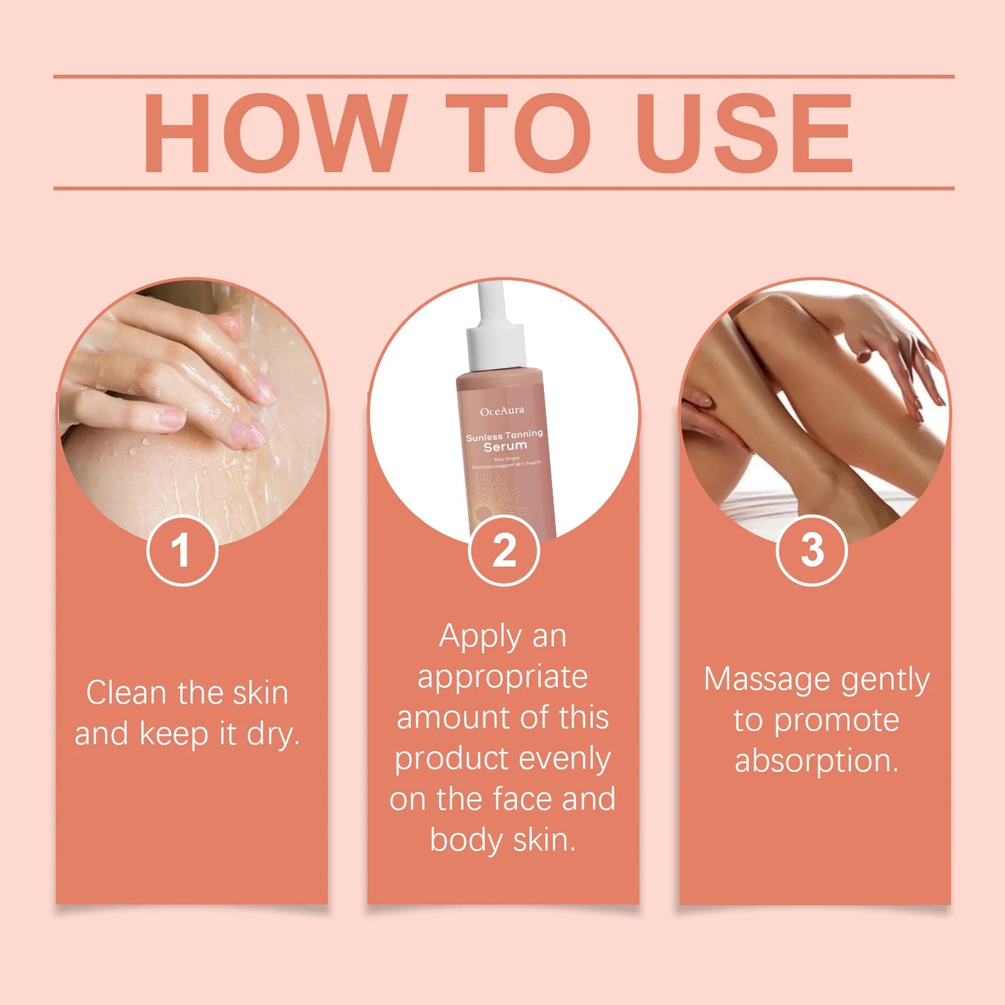 Sérum autobronzant naturel – éclat doré visage et corps sans soleil