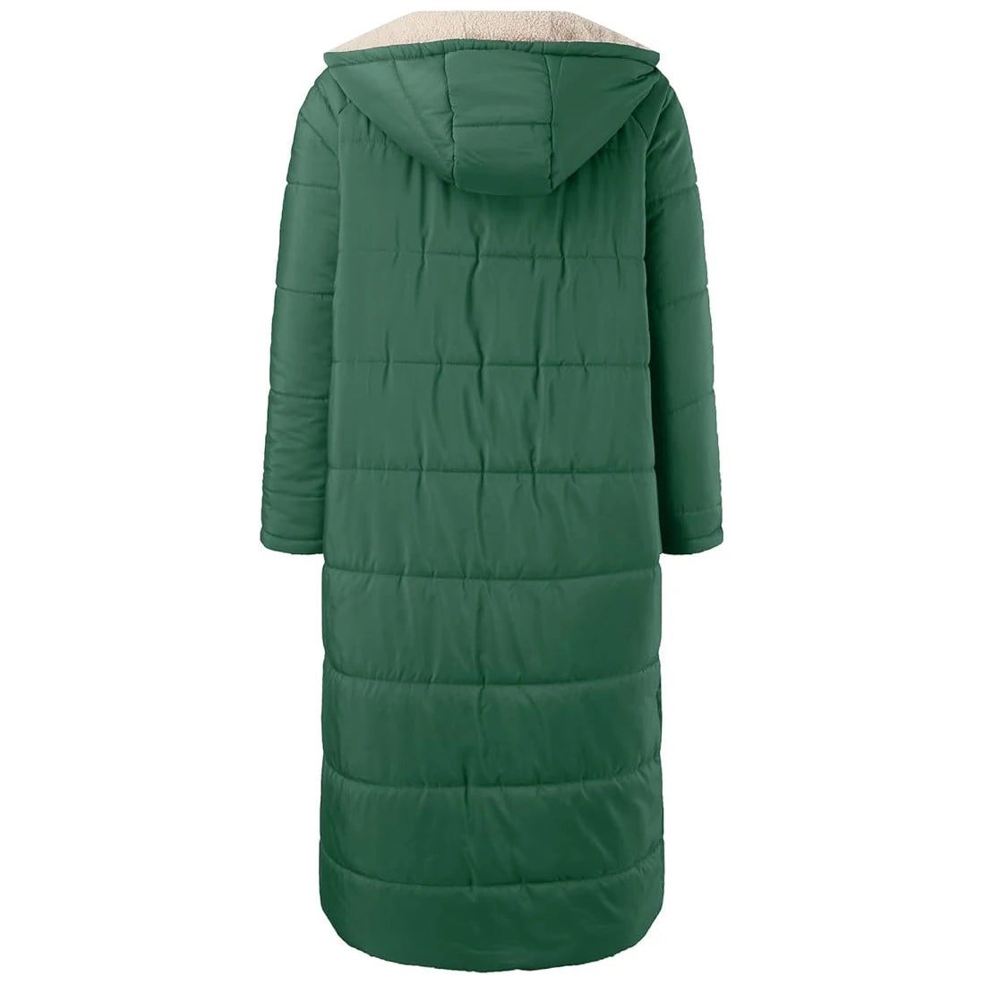 Manteau Long Femme Hiver – Veste Chaude en Laine & Polaire avec Capuche, Style Casual Chic | F-laglam.