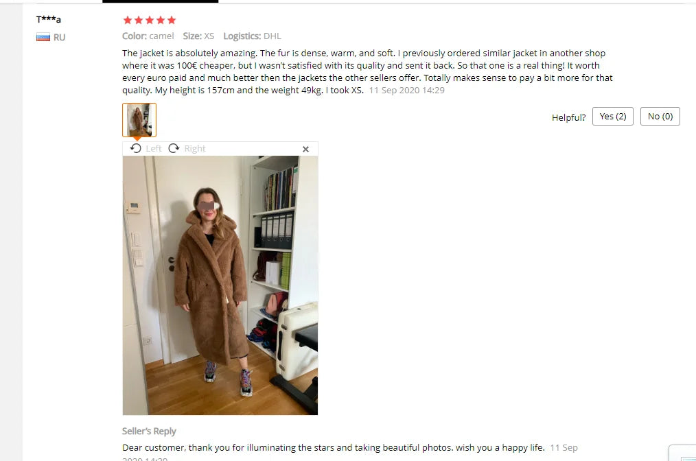 Manteau Teddy Bear Femme – Laine d’Alpaga Oversize, Chaud & Doux, Style Classique Décontracté Hiver.