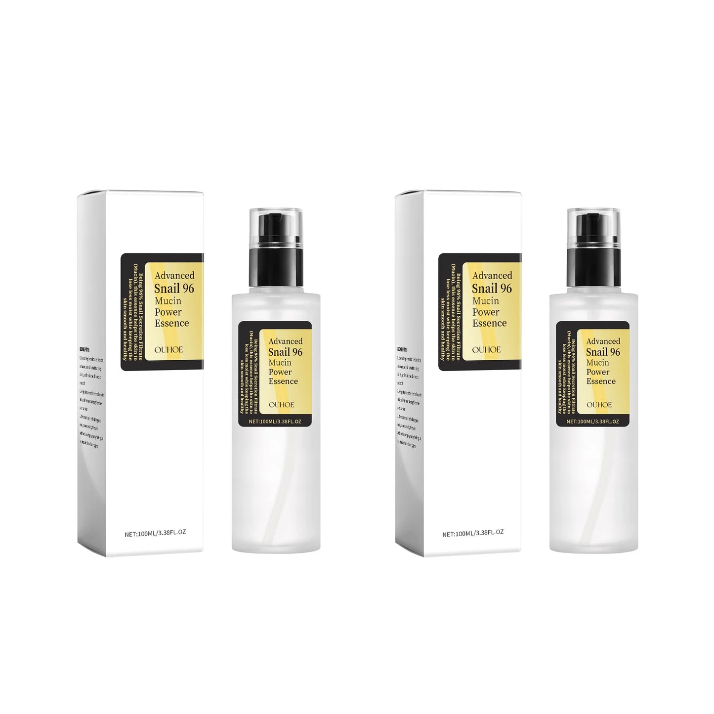 Essence Puissance Mucine d’Escargot 96 – Anti-Rides, Hydratante, Raffermissante et Éclaircissante