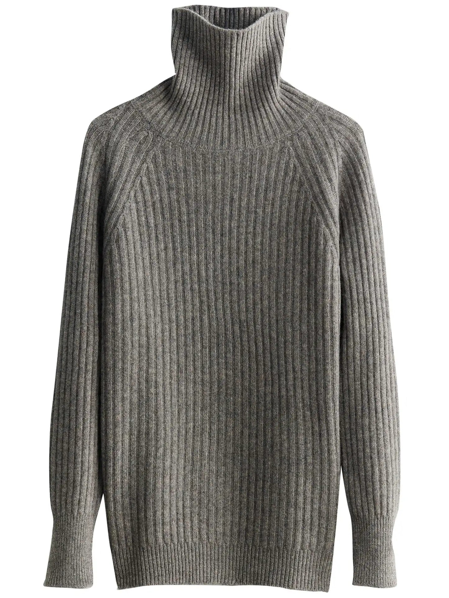 Pull Femme en Laine Mérinos 100 % – Col Roulé Tricoté Cachemire Automne Hiver
