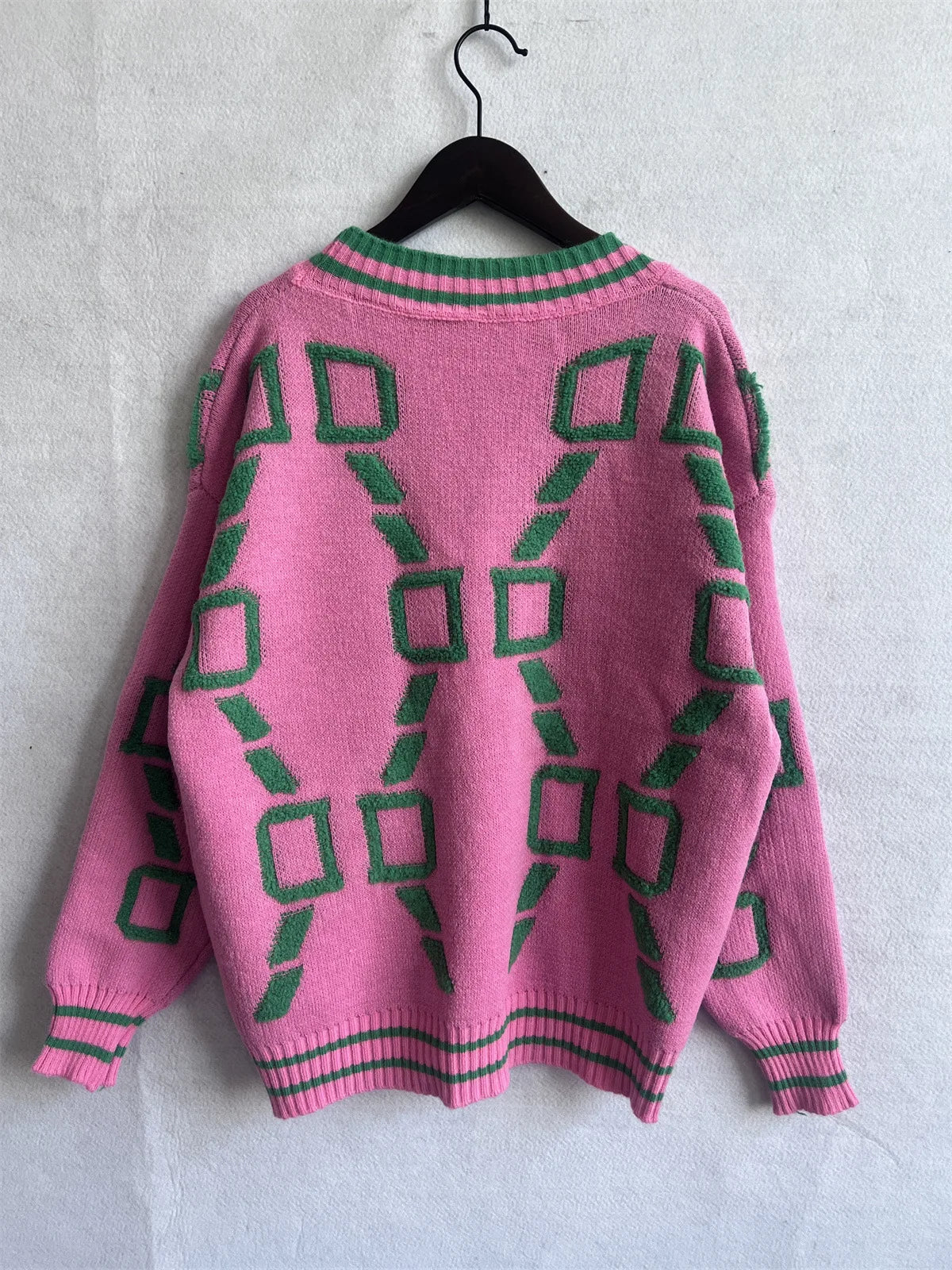 Pull Femme Sweet Heart – Tricot Vintage Loose à Col Rond, Manches Longues