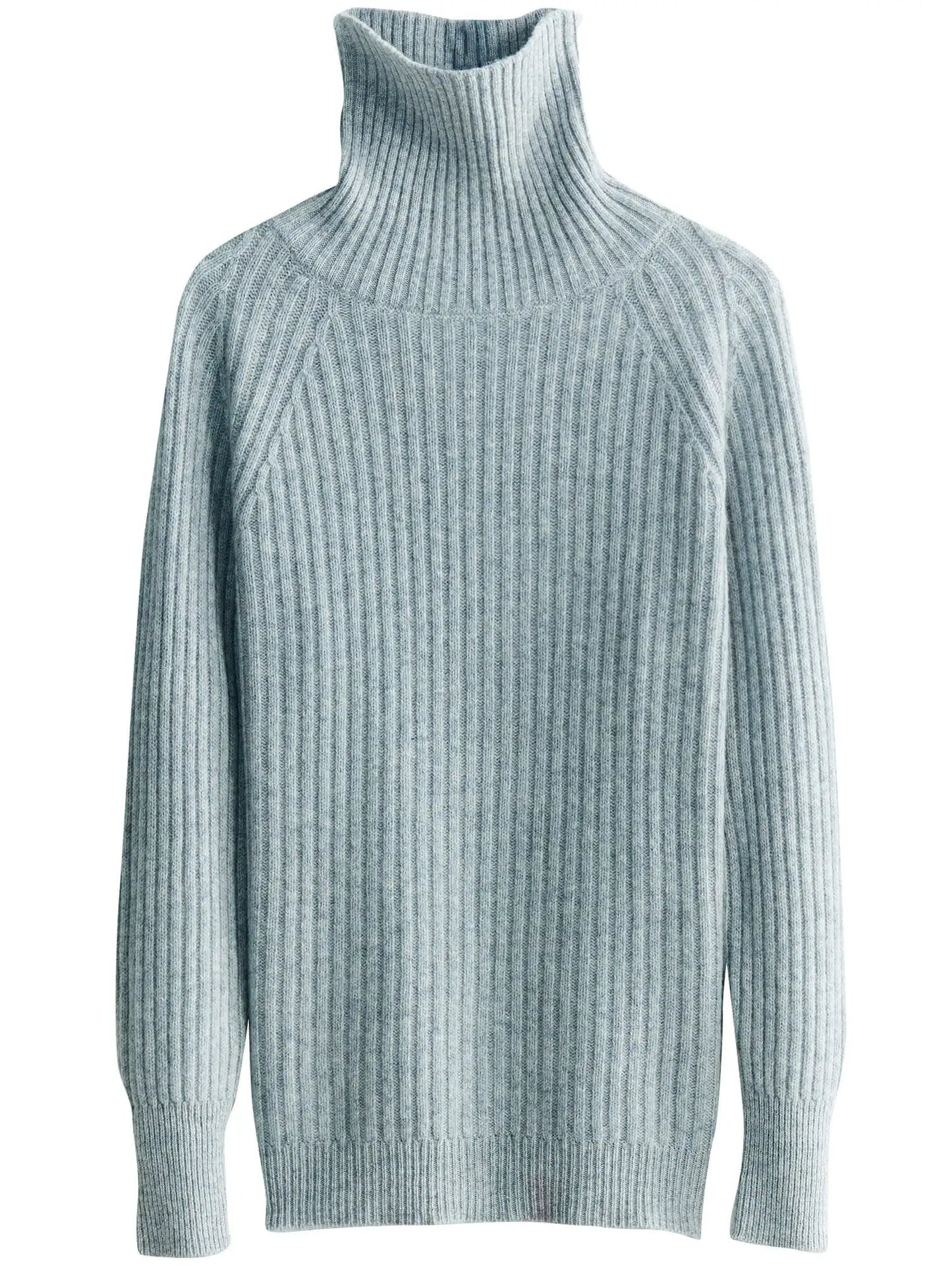 Pull Femme en Laine Mérinos 100 % – Col Roulé Tricoté Cachemire Automne Hiver