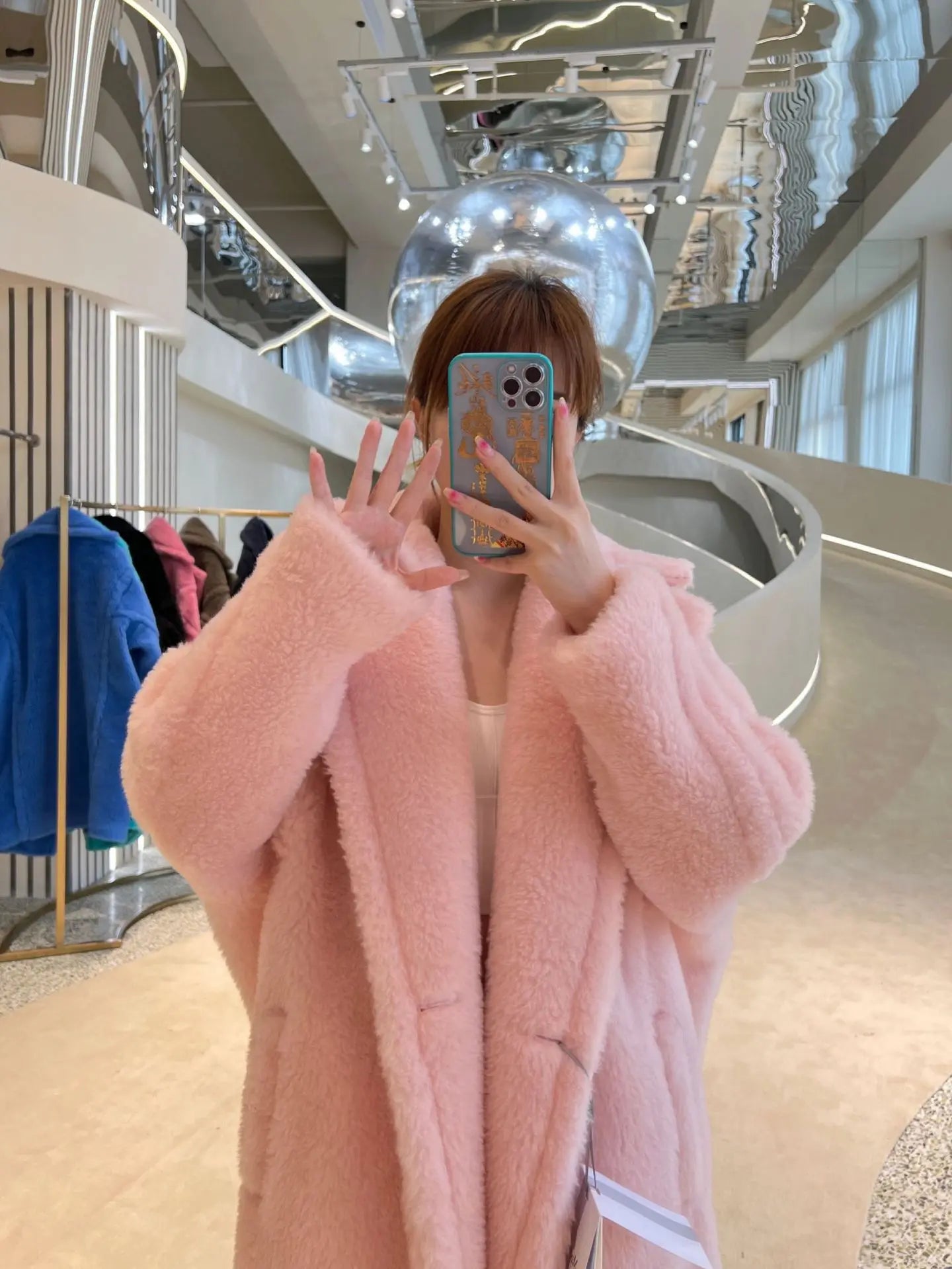 Manteau Teddy Bear Femme – Laine d’Alpaga Oversize, Chaud & Doux, Style Classique Décontracté Hiver.