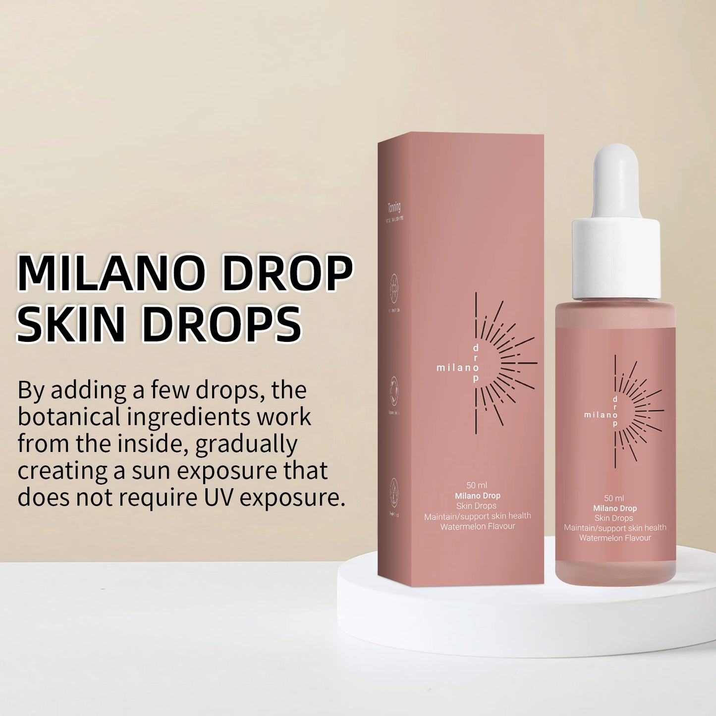 Gouttes autobronzantes visage et corps – hâle naturel progressif sans soleil