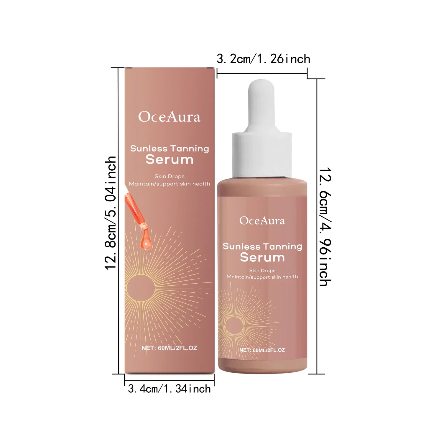 Sérum autobronzant naturel – éclat doré visage et corps sans soleil