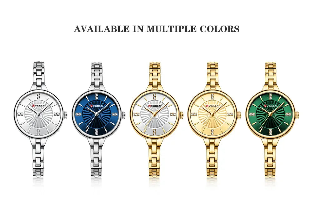 Montre pour femme de la marque CURREN, mouvement à quartz précis, avec bracelet magnétique réglable. Design élégant et sportif, idéale pour un usage quotidien ou pour compléter vos tenues habillées.