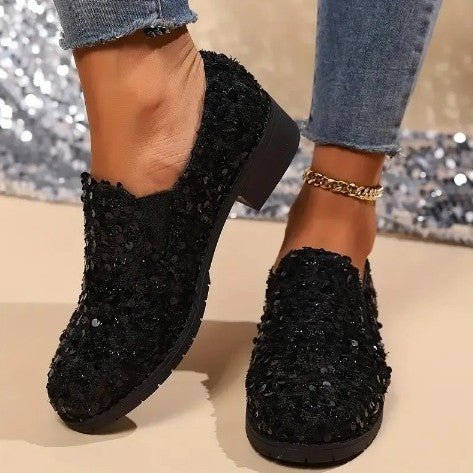 All-matching Gommino Flat Shallow Mouth Sequin Casual Shoes.