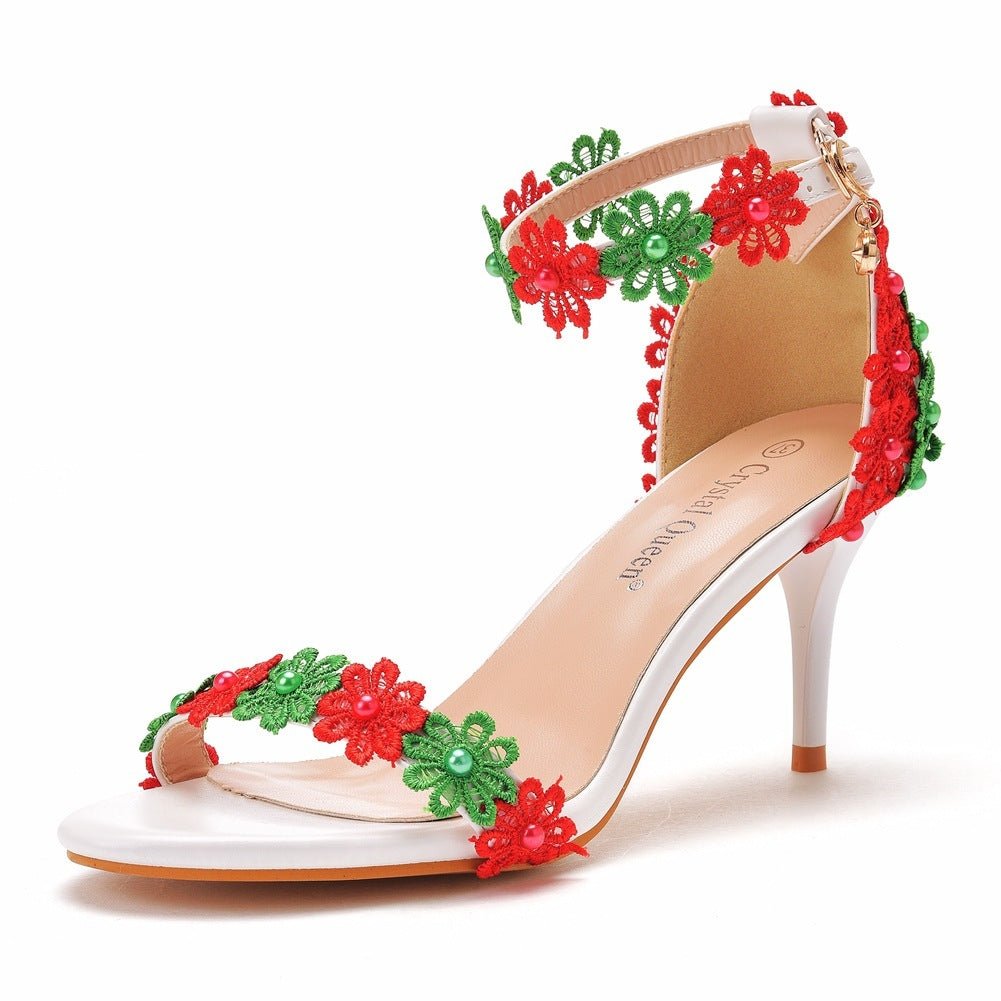 Beaded Large And Small Size Summer Sandals.