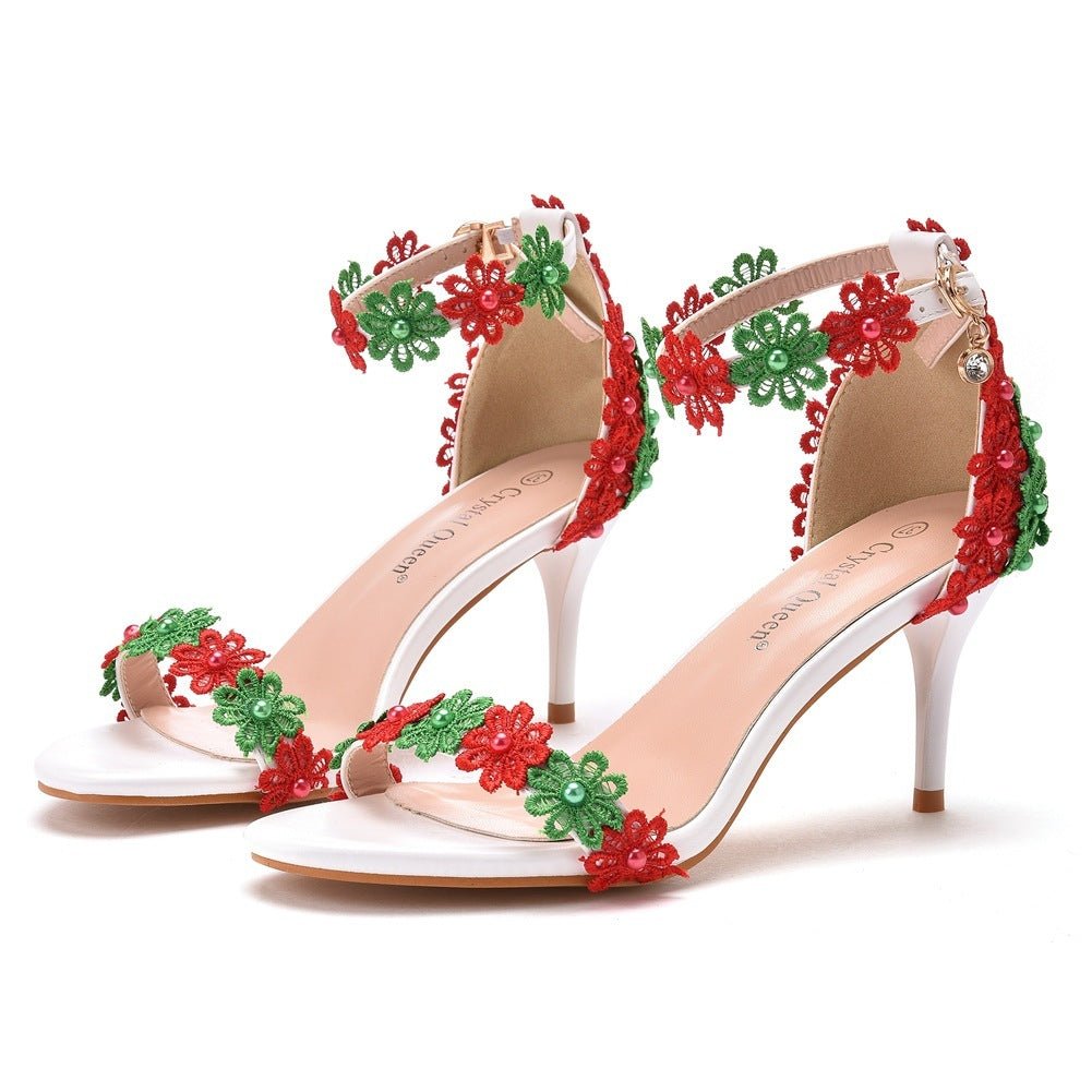 Beaded Large And Small Size Summer Sandals.