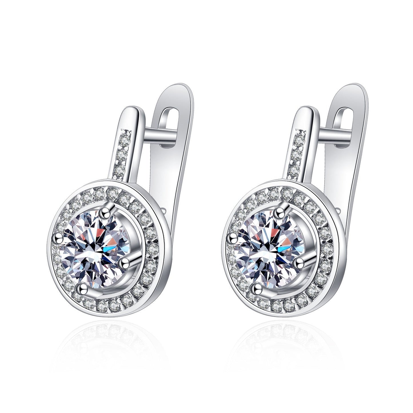 Fashion Design European And American Zircon Earrings For Women.