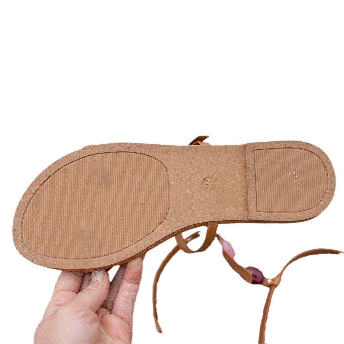 Flat Round Head Beach Holiday Sandals.