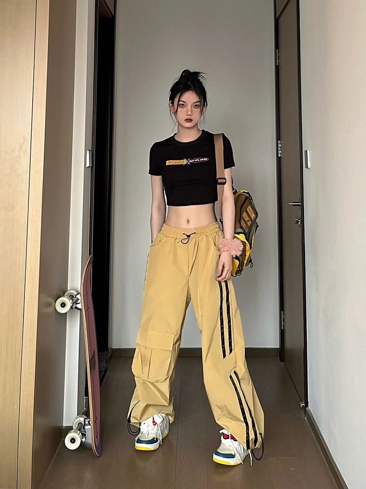 Loose Fitting High Waisted Sports Pants For Women.