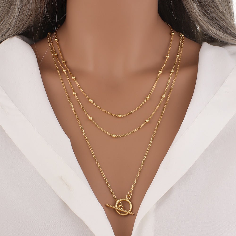Multilayer Trend Elegant Jewelry Long Snake Chain Crystal.