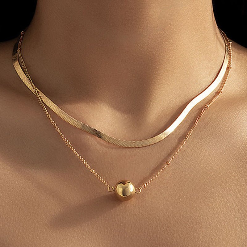 Multilayer Trend Elegant Jewelry Long Snake Chain Crystal.