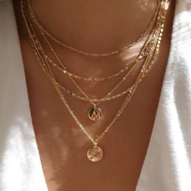 Multilayer Trend Elegant Jewelry Long Snake Chain Crystal.