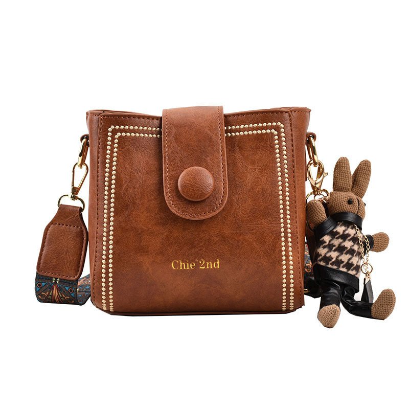 New Fashion Retro High Texture Shoulder Messenger Bag.