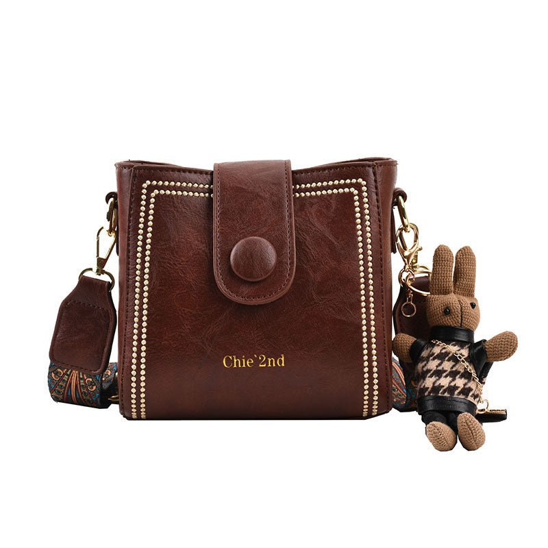 New Fashion Retro High Texture Shoulder Messenger Bag.