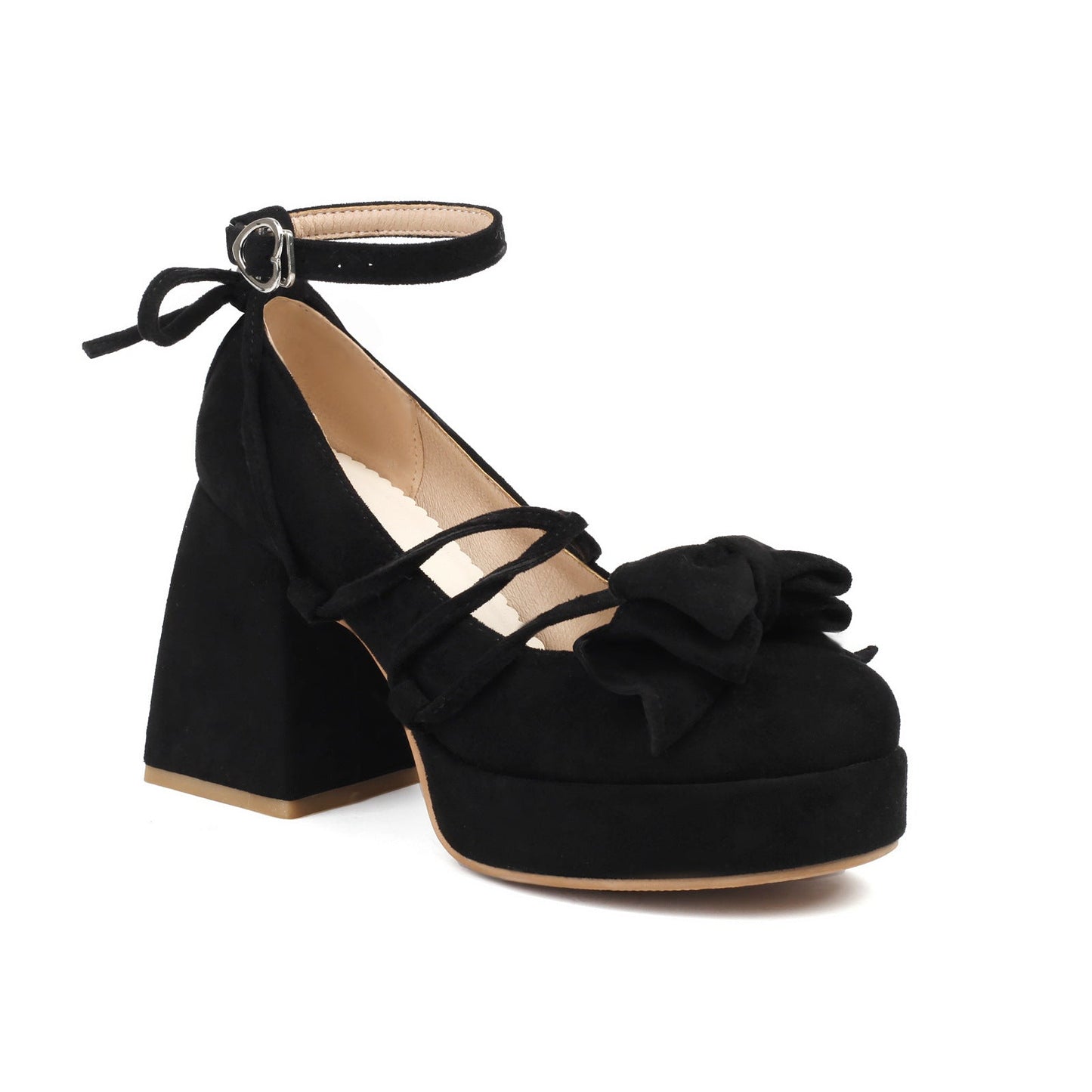 Platform Lolita Women's Shoes 32-46 Large And Small Size Bow.