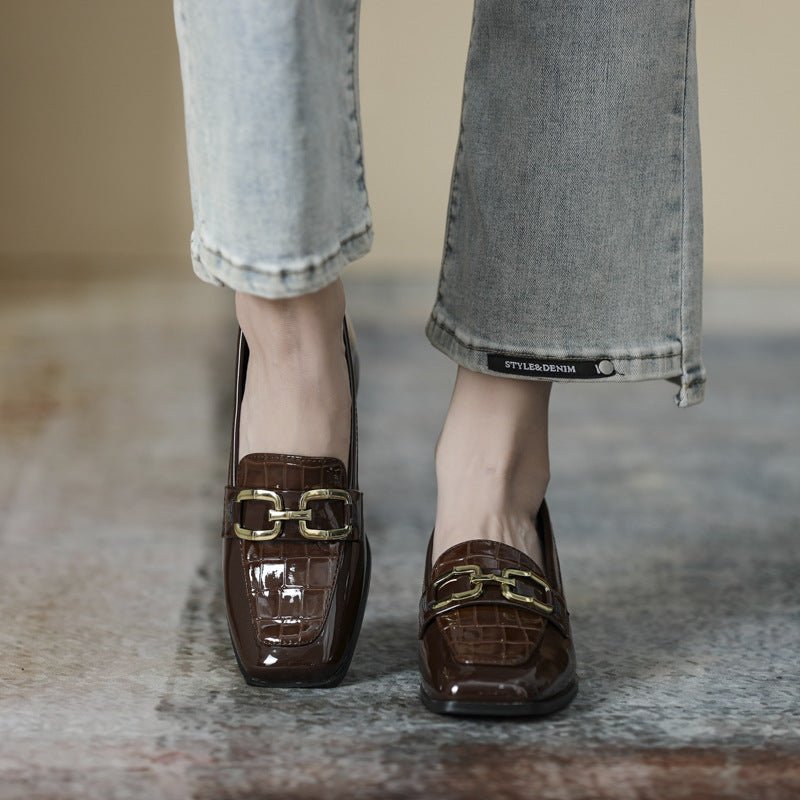 Plus Size Loafers British Leather Shoes.