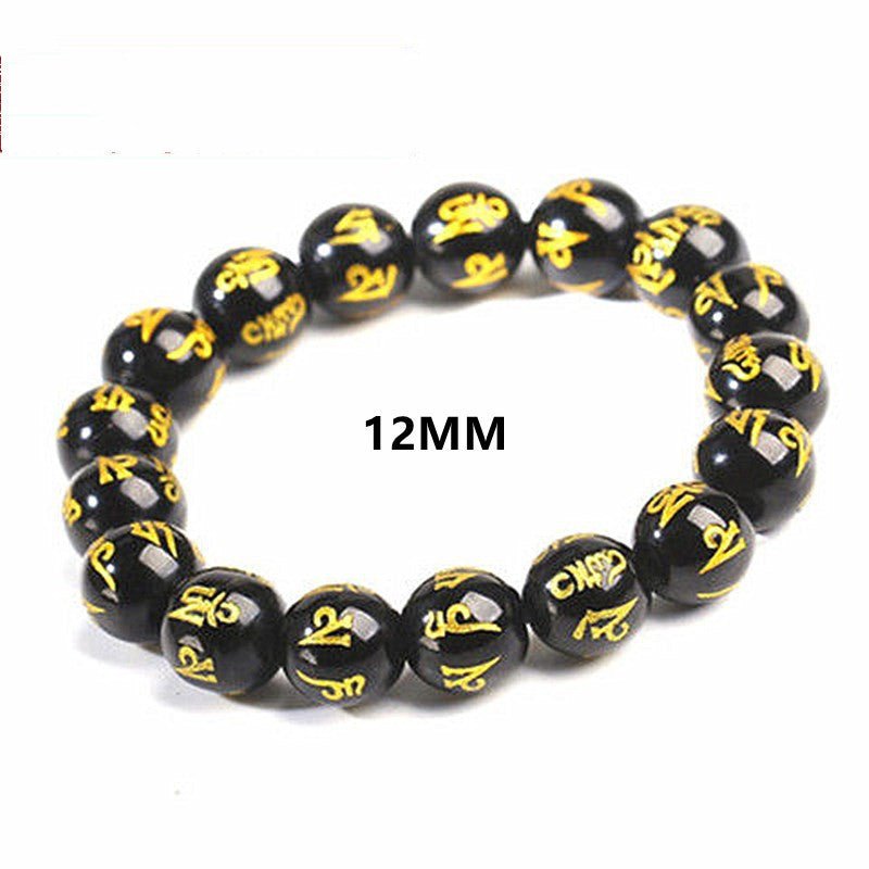 Six-Character Mantra Bracelet Tourist Area Gifts Unisex Glass.