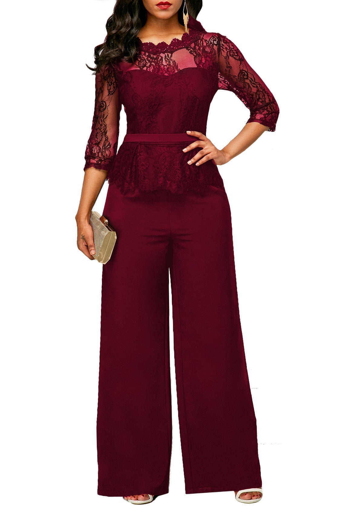 Summer Lace Jumpsuit Women's Clothing.