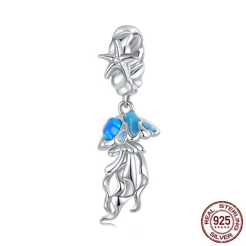 Summer Vacation Style Ins925 Silver Bead Scattered Beads.