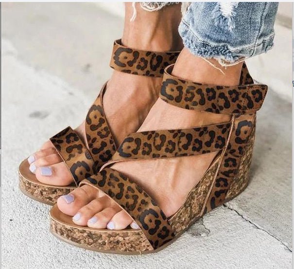 Summer Velcro Wedge Women's Cool High Heels.