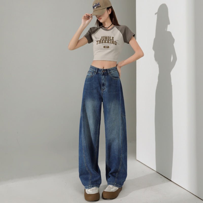 Wide Leg Jeans Loose Fashion Women.