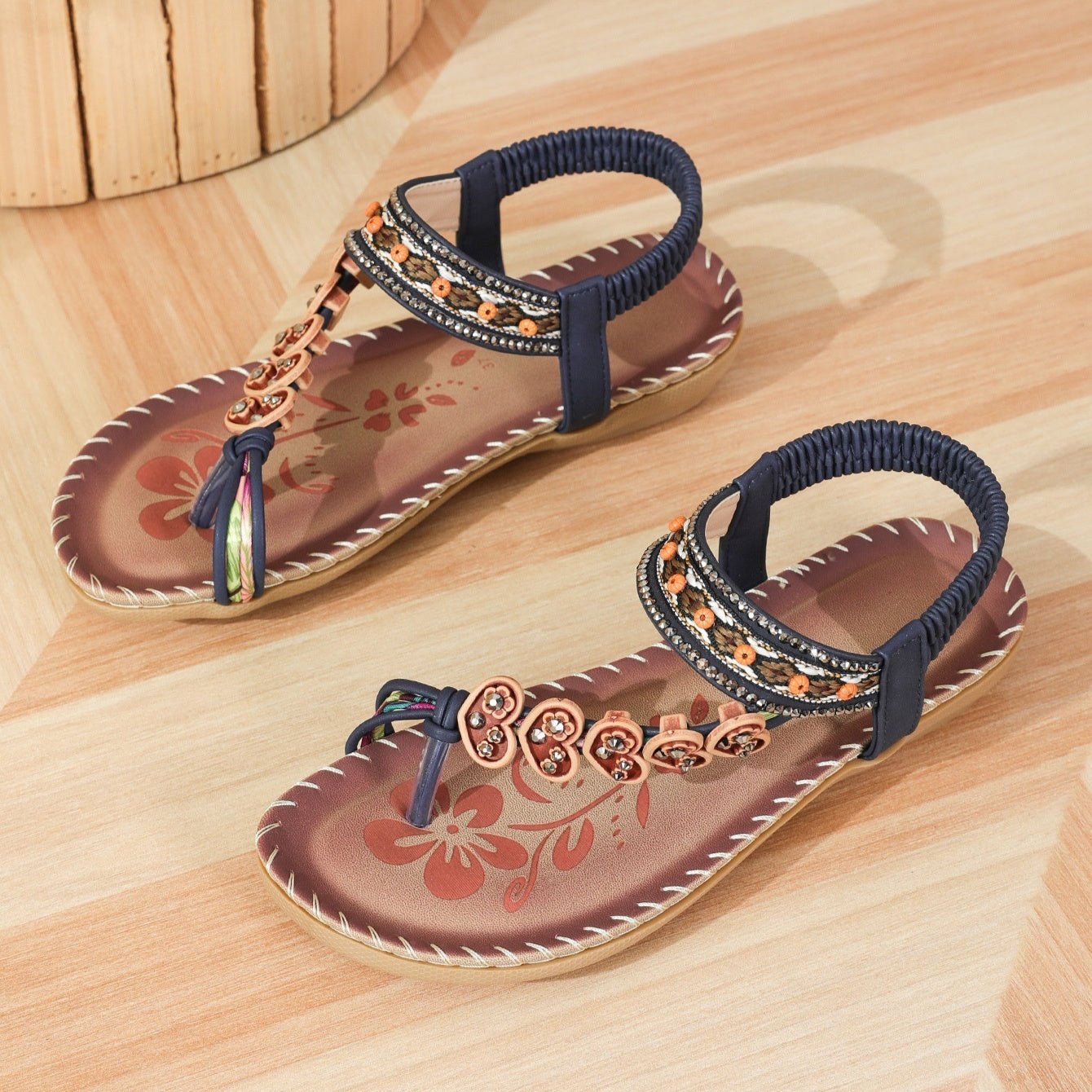 Women's Bohemian Stylish Beach Flat Sandals.