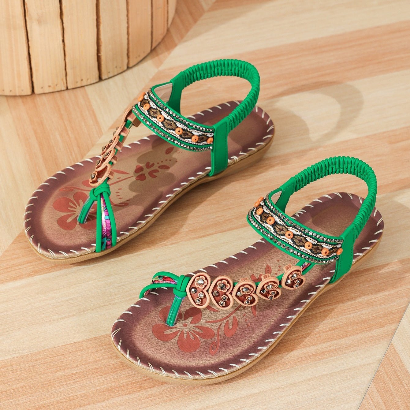 Women's Bohemian Stylish Beach Flat Sandals.