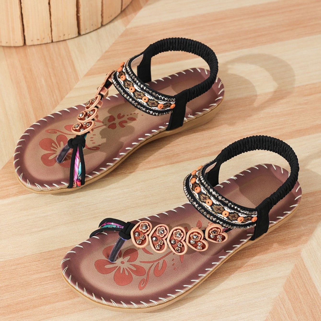 Women's Bohemian Stylish Beach Flat Sandals.