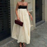 Women's Casual Cotton Linen Sleeveless Dress.