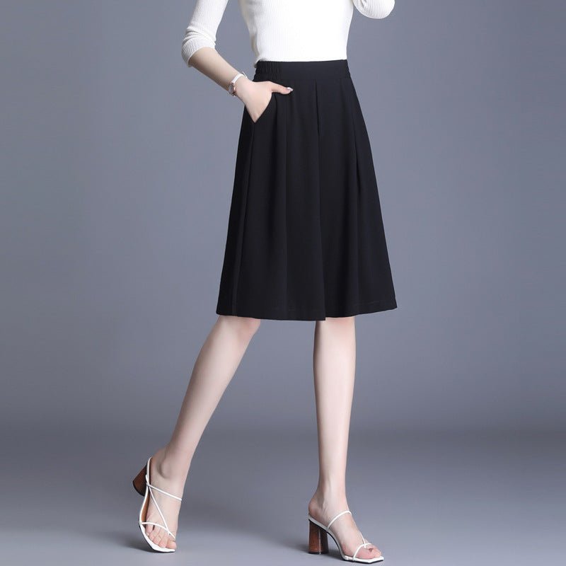 Women's Chiffon High Waist Wide Leg Pants Thin Loose Slimming.