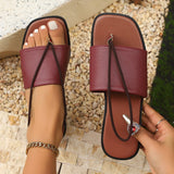 Women's Flip-toe Sandals Flat Roman Beach Shoes.