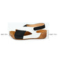 Colorblock-crossed  Wedges Sandals Summer Fashion Fish Mouth Platform Roman Shoes For Women.