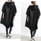 Women Windbreaker Jacket Casual Loose Button Pockets Hooded Quick Dry Windproof Waterproof Clothes For Outdoor Hiking Camping.
