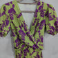 Summer V-neck Short-sleeved Dress Fashion Flowers Printed Slim Beach Dresses For Women Clothing.