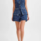 Denim Fashion Casual Sleeveless Women's Suit.